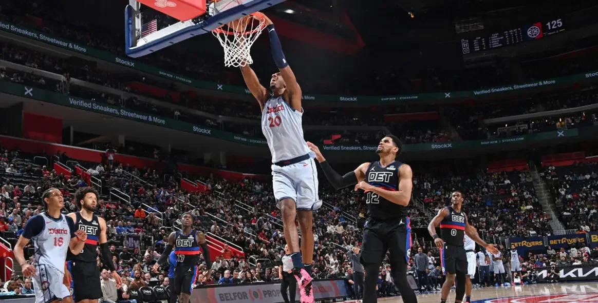 包含活塞胜魔术，多人得分上双奇兵横扫的词条