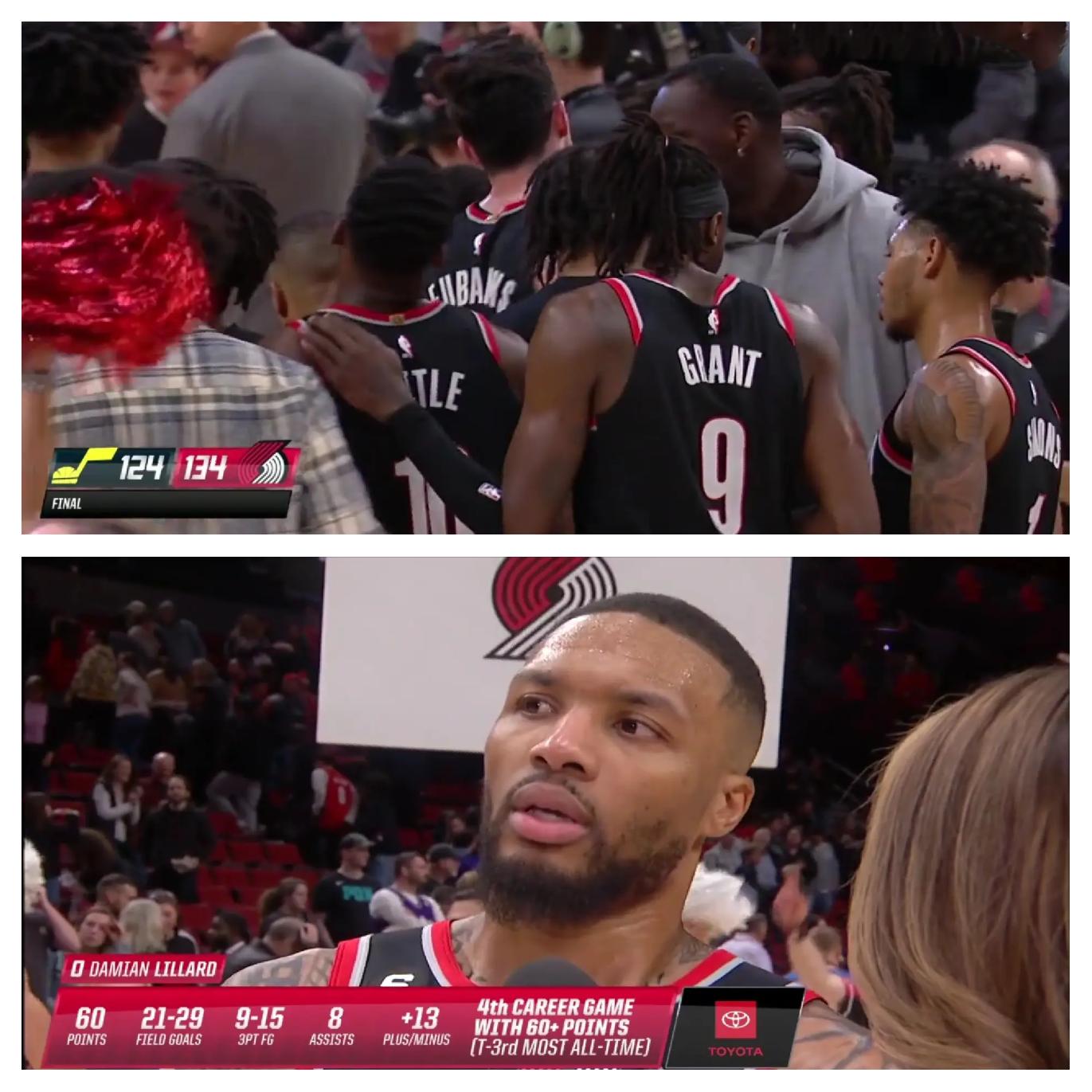 开拓者大胜奇才,利拉德打出全面表现 开拓者大胜奇才,利拉德打出全面表现